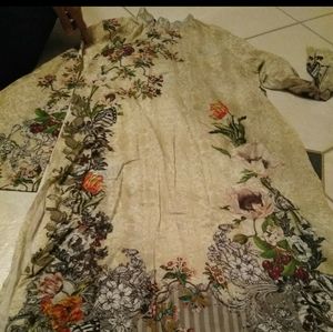 Cross stitch branded lawn kurti pakistani